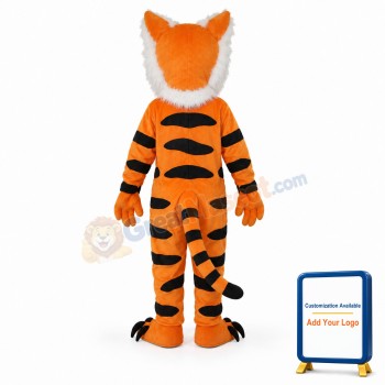 Long Beard Tiger Mascot Adult Costume