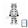 Black and White Tiger Mascot Adult Costume