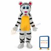 Colorful Tiger Mascot Adult Costume