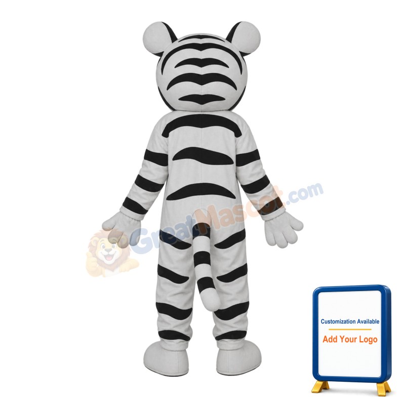 Colorful Tiger Mascot Adult Costume