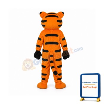 Orange Tiger Mascot Adult Costume