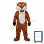 Reddish Brown Stripe Tiger Adult Mascot Costume