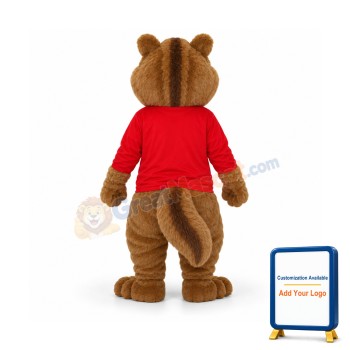 Alvin Chipmunk Mascot Adult Costume