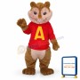 Alvin Chipmunk Mascot Adult Costume Free Shipping