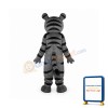Small Gray Tiger Mascot Adult Costume
