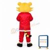 Yellow face Christmas Tiger Mascot Adult Costume