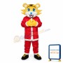 Yellow face Christmas Tiger Mascot Adult Costume Free Shipping
