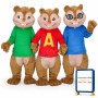 Theodore Chipmunk Mascot Adult Costume