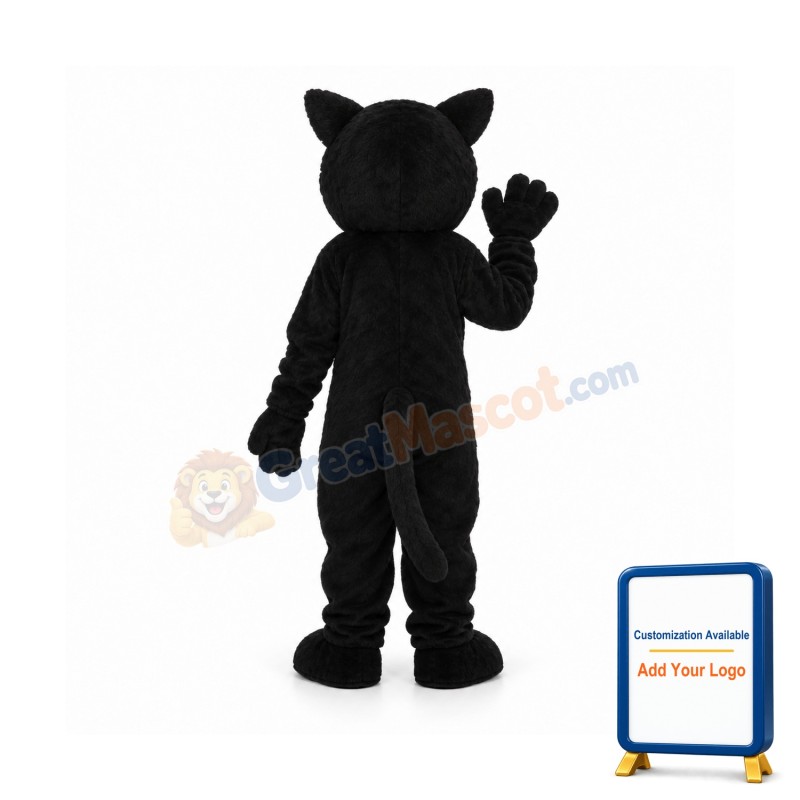 Black Wolf Adult Mascot Costume