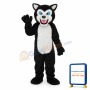 Black Wolf Adult Mascot Costume