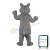 Long-haired wolf Mascot Adult Costume