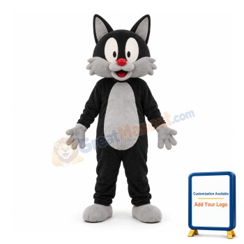 White Mouth Wolf Mascot Adult Costume