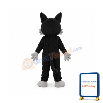 White Mouth Wolf Mascot Adult Costume