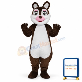 Cute little Squirrel Adult Mascot Costume