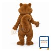 Long Wool Yellow Squirrel Mascot Adult Costume