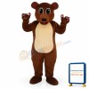 Golden Brown Bear Mascot Adult Costume