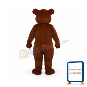 Golden Brown Bear Mascot Adult Costume