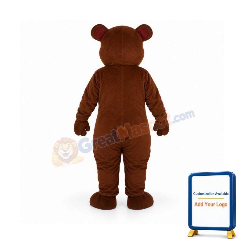 Golden Brown Bear Mascot Adult Costume