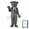 Gray Cook Bear Mascot Adult Costume