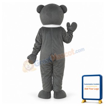 Gray Cook Bear Mascot Adult Costume