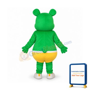 Green Bear Mascot Adult Costume