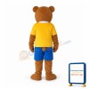 leisure Version Teddy Bear Mascot Adult Costume