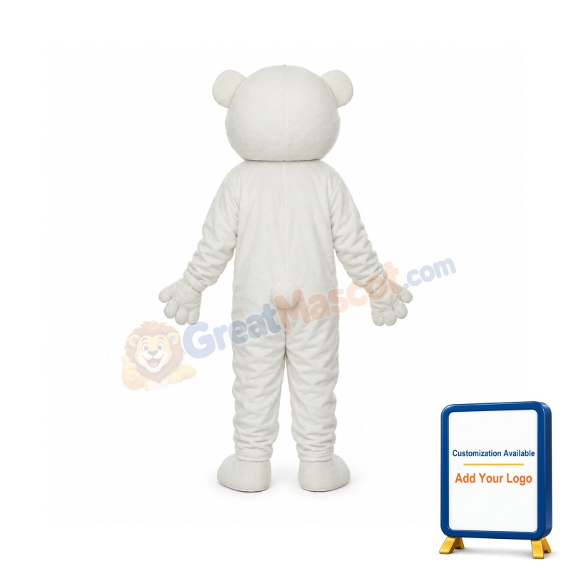 Little Polar Bear Mascot Adult Costume