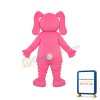 Long Ear Pink Bear Mascot Adult Costume