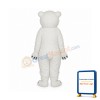 Long Wool Polar Bear Mascot Adult Costume