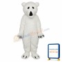 Long Wool Polar Bear Mascot Adult Costume
