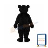 Long-haired Black Bear Mascot Adult Costume