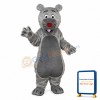Long-haired Gray-mouth Bear Mascot Adult Costume