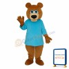 Mr.Bear in Blue T-shirt Mascot Adult Costume
