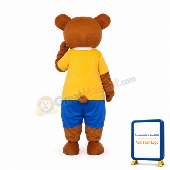 New Ribbon Teddy Bear Mascot Adult Costume