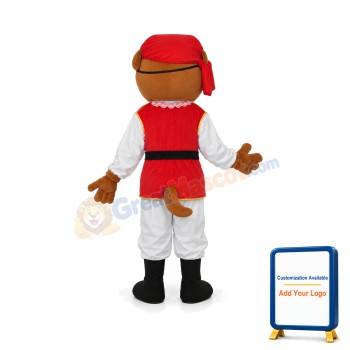 Pirate Bear Mascot Adult Costume