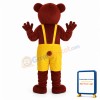 Brown Yellow Bear Mascot Adult Costume