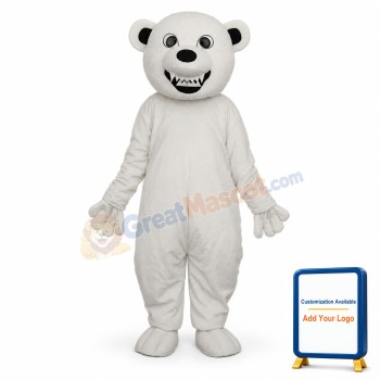 Polar Bear Canine Mascot Adult Costume
