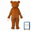 Round Mouth Bear Mascot Adult Costume