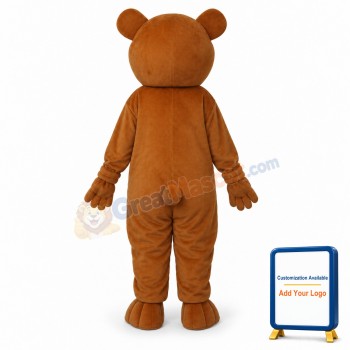 Round Mouth Bear Mascot Adult Costume