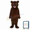 Sharp Teeth Dark Brown Bear Mascot Adult Costume