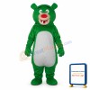 Short-haired Green Bear Mascot Adult Costume