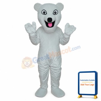 The New Polar Bear Mascot Adult Costume