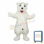 White Polar Bear Adult Mascot Costume