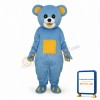 Yellow Belly Blue Bear Mascot Adult Costume