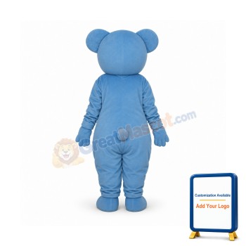 Yellow Belly Blue Bear Mascot Adult Costume