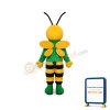 Green Bee Mascot Adult Costume