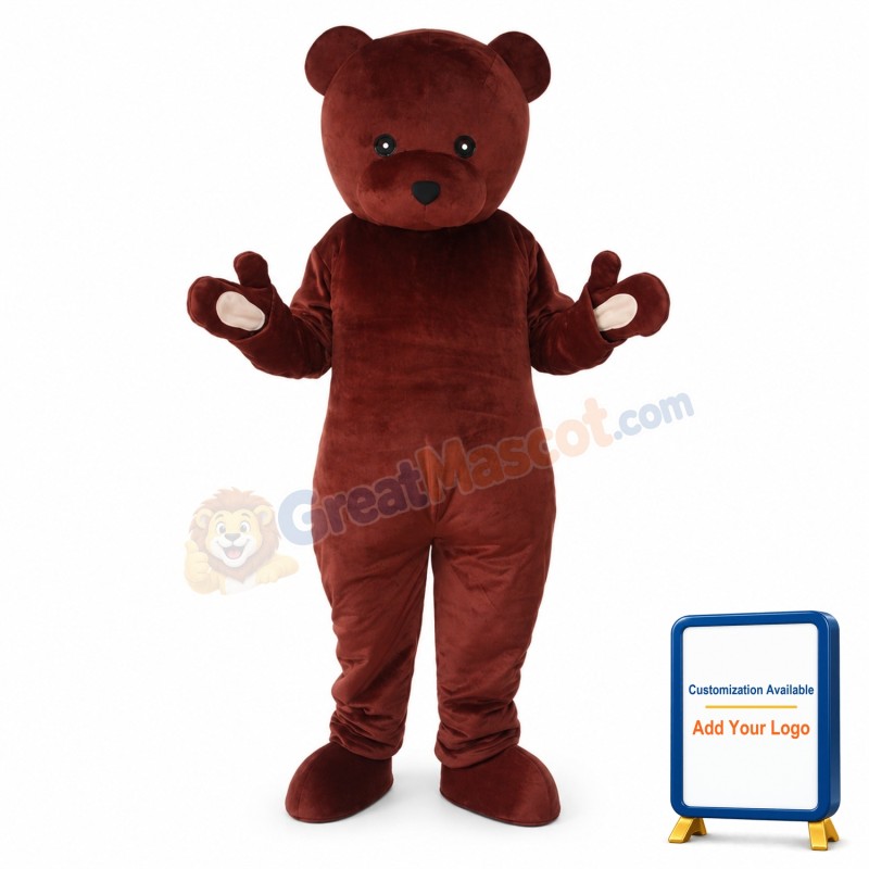 Cook Brown Bear Mascot Adult Costume