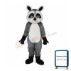 Flat Face Small Raccoon Mascot Adult Costume