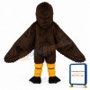 Long-haired Brown Eagle Mascot Adult Costume