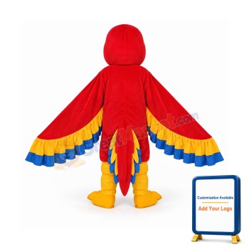 Red Parrot Mascot Adult Costume